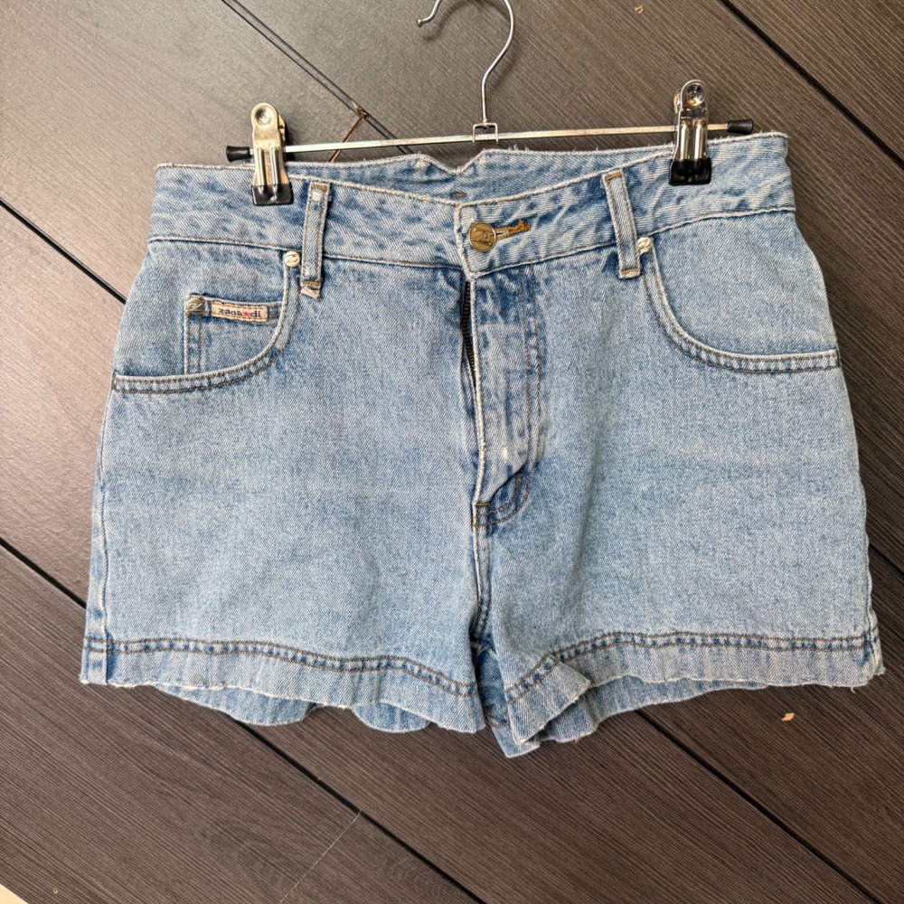 Zana Di Jeans Women's Vintage Denim Shorts Size 3 Light Wash High Rise Mom Y2K